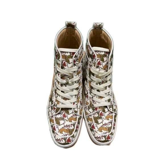 RARE Louboutin Rantus High Top Sneaker EU 44 US Men's Size 11 (EUC) - Picture 3 of 11